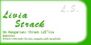 livia strack business card